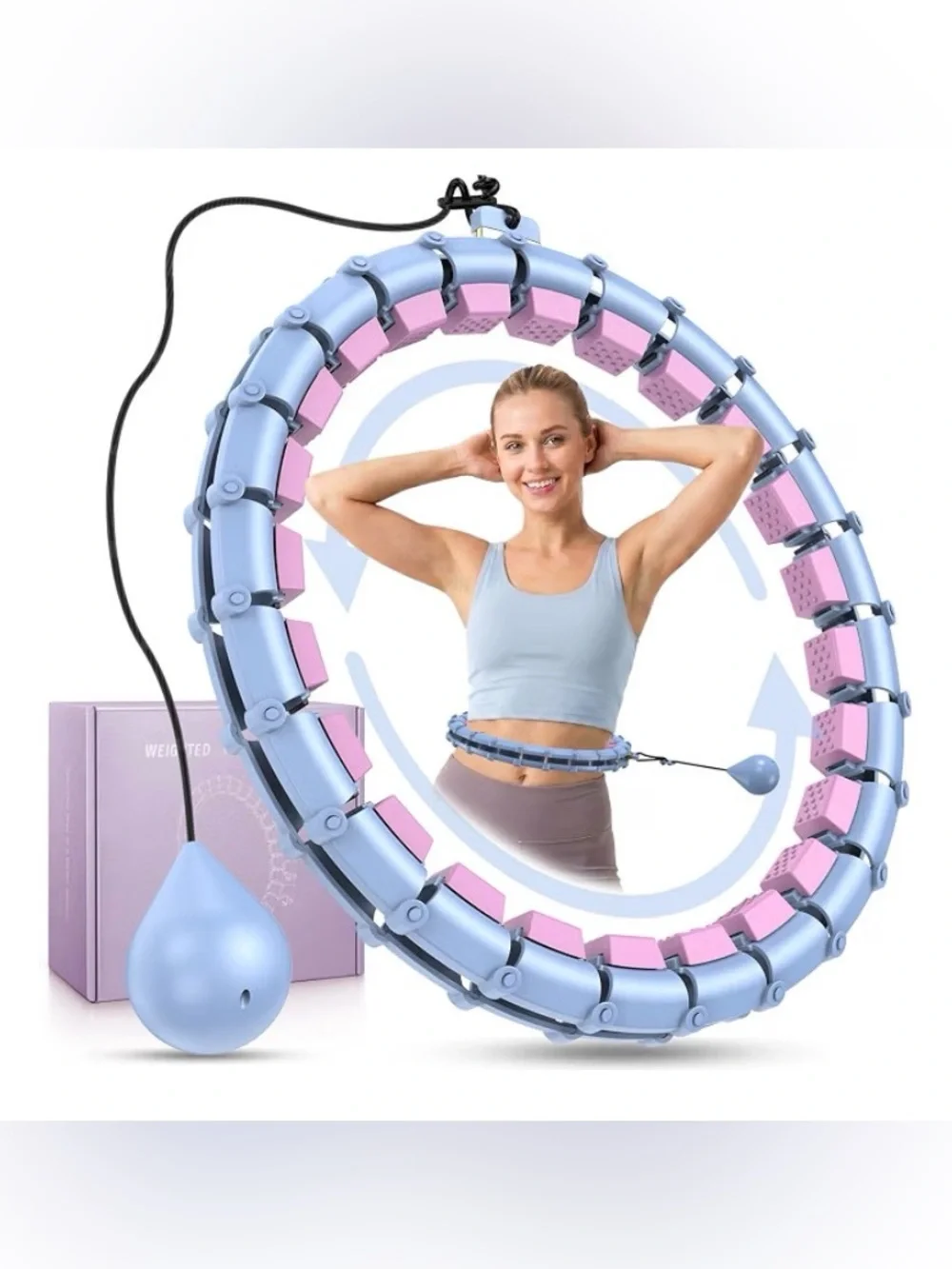 Weighted Smart Hula Hoop for Fitness